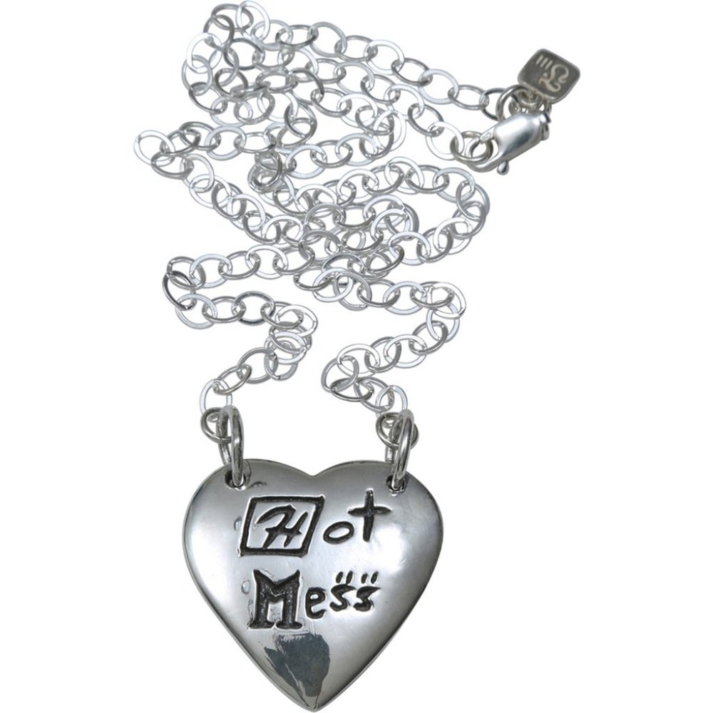 Femme Metale .925 Sterling Silver Hot Mess Necklac